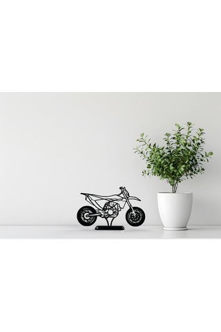 3d Baskı Süpermoto Motosiklet Masa Dekoru 20cm Modern El Yapımı