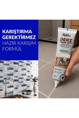 Hazır Derz Dolgusu 400g - Hızlı Kuruyan Derz Tamir Ve Yenileme Tüpü Krem