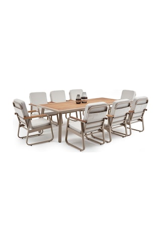 Erinöz Milano Masa Bella Sandalye Takımı - Kum Rengi - 100x230cm Kum Rengi
