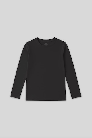 Antrasit O Yaka Standart Fit Basic Uzun Kollu Unisex Çocuk T-shirt - 11329 Antrasit
