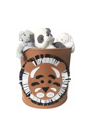 Yifomall Yıkama Eliyebilir Yüksek Kapasiteli Kartoon Köpek Desenli Felt Depolama Sepeti - Ev Dekorasyonu Ve Çamaşır Saklama İçin Diğer