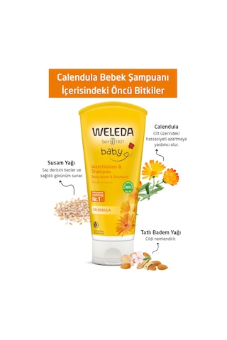 Weleda Calendula Organik Saç Ve Vücut Şampuanı 200 ML