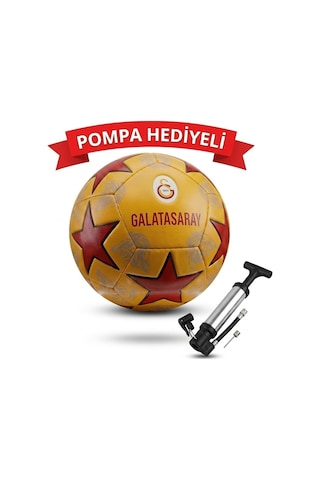 Resmi Lisanslı 3 Büyükler Futbol Topu - Fb, Gs, Bjk Özel Tasarım, No:5 Standart Boy Taraftar Topu Sarı/ Kırmızı