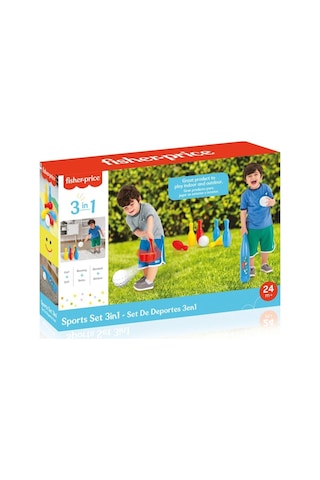 1843 Dolu Fisher Price 3'ü 1 Arada Spor Seti