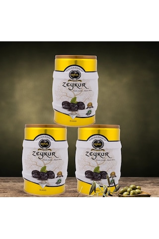 Zeykur Elmas Siyah Zeytin Teneke 3 x 1 KG