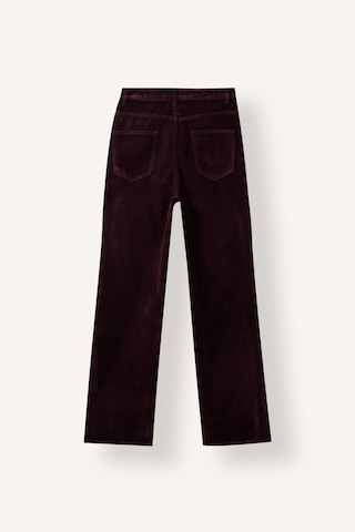 Defacto Yüksek Bel Straight Fit Gabardin Pantolon I8247ax26aubr171 Bordo-br171