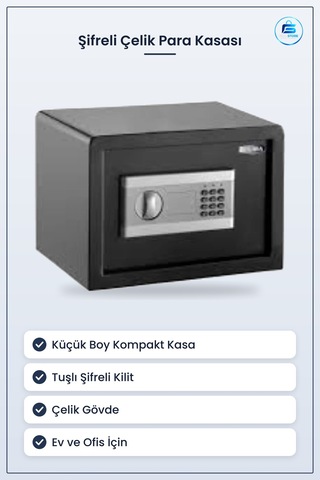 Şifreli Çelik  Kasası Küçük Boy Tuşlu Kilit Ev Ofis Kişisel E