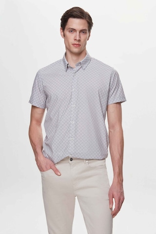 Twn Slim Fit Taş Baskılı Easy Iron Gömlek 4ec02ad042802 S01