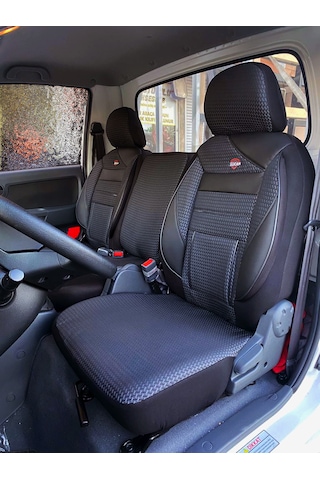Kia Bongo Koltuk Kılıfı 2+1 Jakar Kumaşlı Ortopedik Renk-Füme Siyah