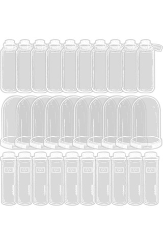 30 Adet Şeffaf Kurutulmuş Çiçek Kitap Ayracı, Dıy Set