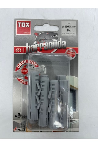 Tox Barracuda Plastik Dübel 10X50 Mm 8 Adet