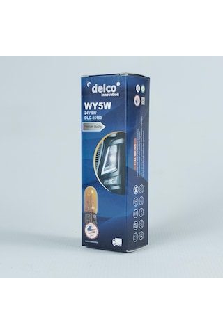 Delco U.s.a Wy5w T10 Dipsiz Ampul Naturel Amber 24 Volt 10 Adet