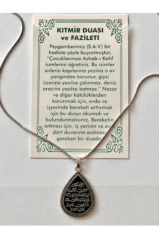 Kıtmir Duası Ve Faziletleri Dua Temal Manevi Koruyucu Dini Çelik Kolye Gümüş