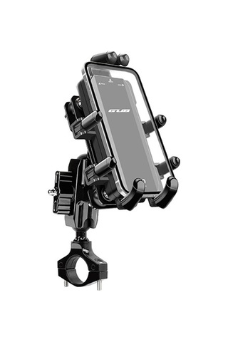 Gub - Alüminyum Alaşımlı Motosiklet - Bisiklet Telefon Standı 360 Derece Y29392 Siyah