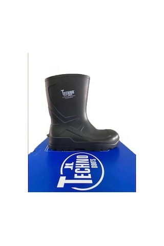 Technoboots O4 Koyu Yeşil 27 Cm. Tpu Poliüretan Kısa Çizme %100 Su Geçirmez Çelik Burunsuz
