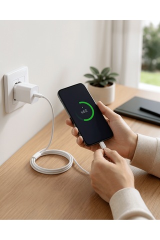 Type-c - C Kablolu 35w Hızlı Şarj Başlığı Seti 0
