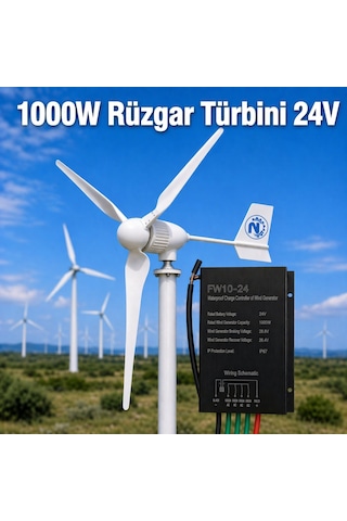 NepaSun 1000w Rüzgar Türbini+şarj Kontrol Cihazı