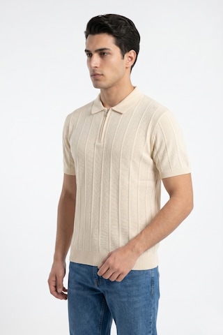 Baglan Erkek Spor Polo Yaka Triko Tişört Bgl-st05373 Ekru