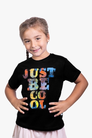 Little's World Just Be Cool Çocuk Tshirt Siyah
