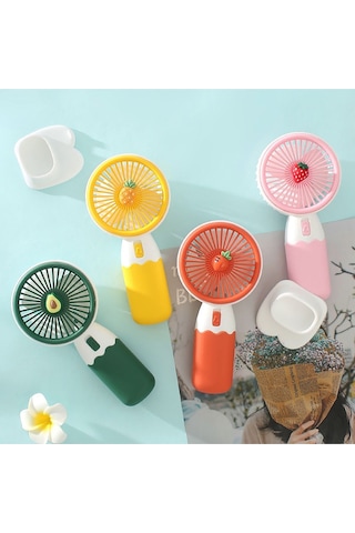 Robeve Mini Fan Masaüstü Taşınabilir Telefon Stantlı Vantilatör 2si 1 Arada Taşınabilir Masaüstü Fan