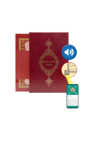 Rahle Boy 30 Cüz Kur'An-I Kerim (Bordo. Karton Kapak. Kutulu)