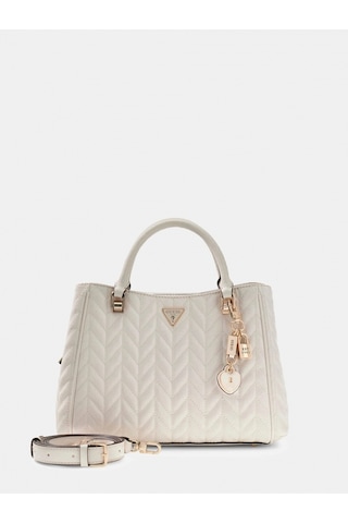 Guess Stacey Girlfriend Kadın Beyaz El Çantası Hwgg9741060-off