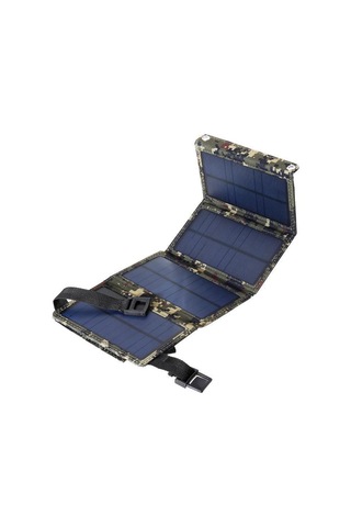 Moveevo Güneş Enerjili 20w Tek Kristal Çok Katlı Şarj Cihazı - Dışarıda Su Geçirmez Usb/18vdc Telefon Şarj Paketi