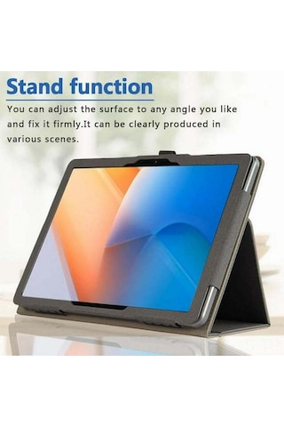 Jeemson Blackview Tab90 Wifi 11" Tablet Kılıfı, Tam Koruma, Çarpıtmaya Dayanıklı, Eldivenli Tutucu Ve Çok Açıklı Stand Özelliği, Siyah Pu Deri