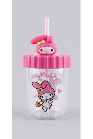 My Melody Figürlü Pipetli Bardak Pembe