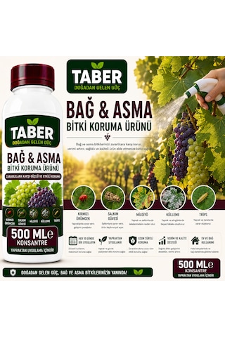Taber Bağ & Asma Bitki Bakım Ürünü 500 Ml Konsantre Bağ Ve Asmalar İçin Yapraktan Uygulama Diğer