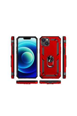 Apple iPhone 14 Uyumlu Zore Vega Kılıf-kırmızı Kirmizi