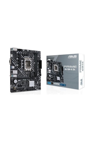 Asus Prıme H610m-k D4 Intel H610 Lga1700 Ddr4 3200 Dp Hdmı M2 Usb3.2 Matx Asus 5x Protectıon Iıı