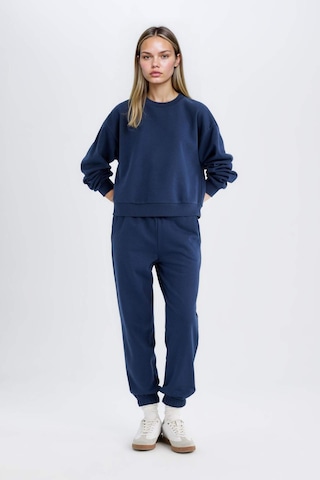 Defacto Regular Fit Normal Kalıp Basic İçi Kalın Polarlı Kadın Eşofman Takımı D8022AXNSNV241 - Lacivert