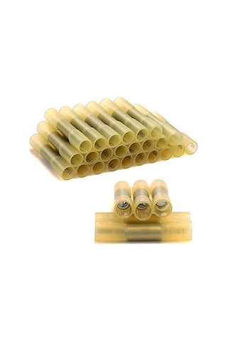Koodmax - 100 Adet - Bht-5.5 Isıyla Daralan Makaron 48a / 4-6mm² Su Geçirmez Konnektör - Sarı