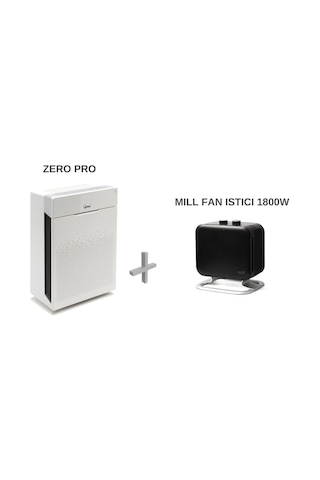 Winix Zero Pro Hava Temizle Cihazı Ve Mill Fan Isıtıcı 1800 W-siyah