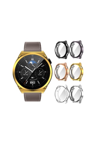 Huaewei Watch Gt 3 Pro 46Mm Kılıf 360 Full Koruma Ultra Ince Sil
