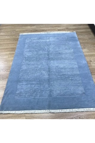 Hoom Rugs 2665 Blue/566 İthal El Dokuma Özel Halı Mavi
