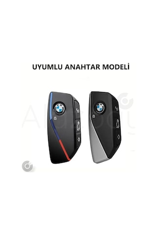 Bmw İ7 İ5 İ4 İx X1 X5 X6 X7 Xm 2 3 4 5 7 Serisi G07 F98 G70 G09 Silikon Desenli Anahtar Kılıfı Mk