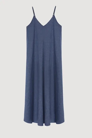 Quzu 25yelb00568 İndigo Elbise Indigo