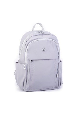 Nas Bag Unisex Su Geçirmez Çok Gözlü Extra Hafif Sportif Sırt Çantası Gri