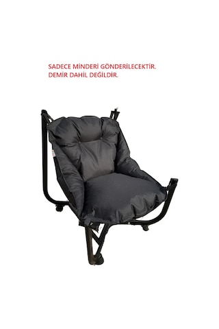 Bahçe Sandalyesi Asma Minder Sadece Minderidir. Demiri Gönderilmeyecektir Siyah