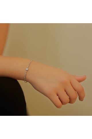 Lova Pırlantalı Çiçek Bileklik - 4070021
