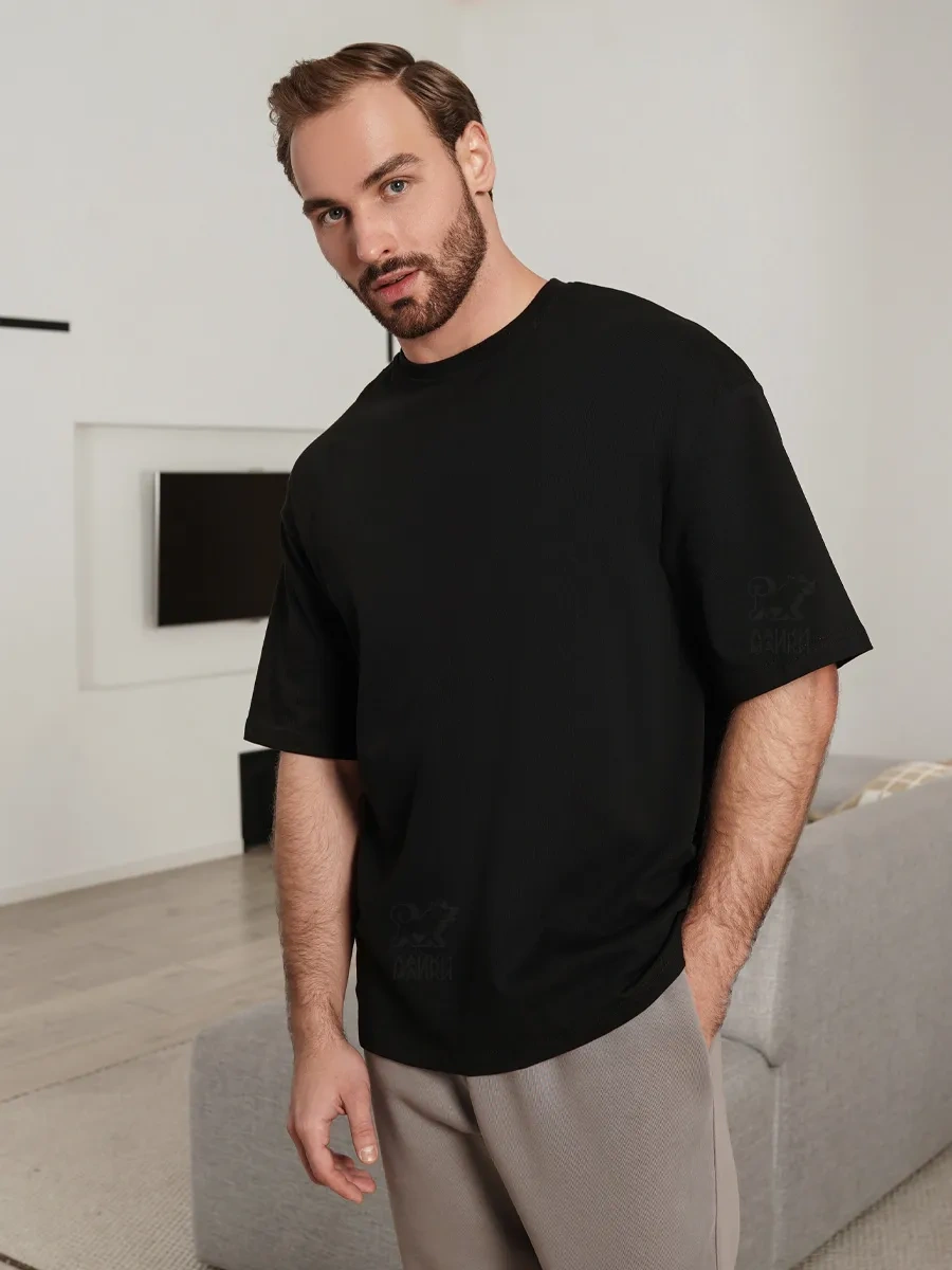 Lajkı-majkı Oversize Tişört 309479553 Siyah