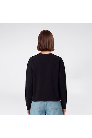 Champion Crewneck Regular Fit Kadın Siyah Sweatshirt 118557 2800282