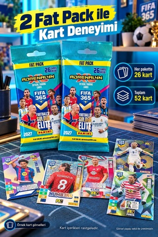 Panini Fıfa 365 Adrenalyn Xl 2027 Fat Pack Futbolcu Kartı 2 Paket Toplam 52 Kart