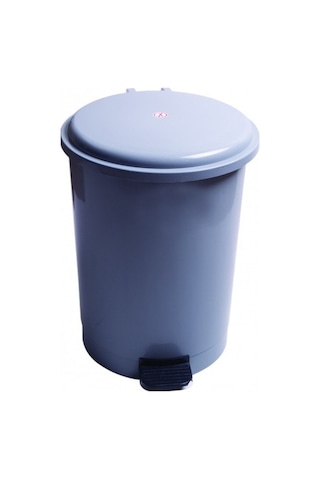 Safell Pedallı Çöp Kovası 40 Litre - Kova İçinde Yedek Kova Kırmızı