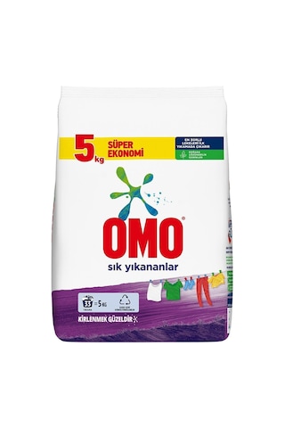 Omo Sık Yıkananlar Toz Çamaşır Deterjanı 5 KG