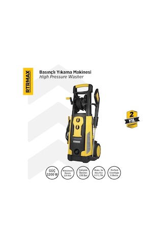 Rtrmax RTM716 Yüksek Basınçlı Yıkama 3200 W 225 Bar
