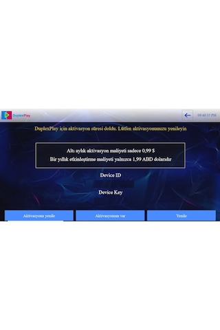 Duplexplay Media Player 1 Yıllık Kullanım Gift Lisansı Online Teslimat