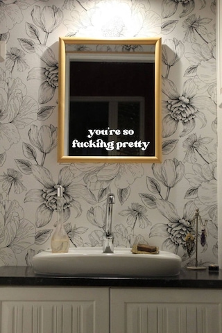Ayna Dekorasyon Sticker - You're So Pretty - - 30x9 Cm